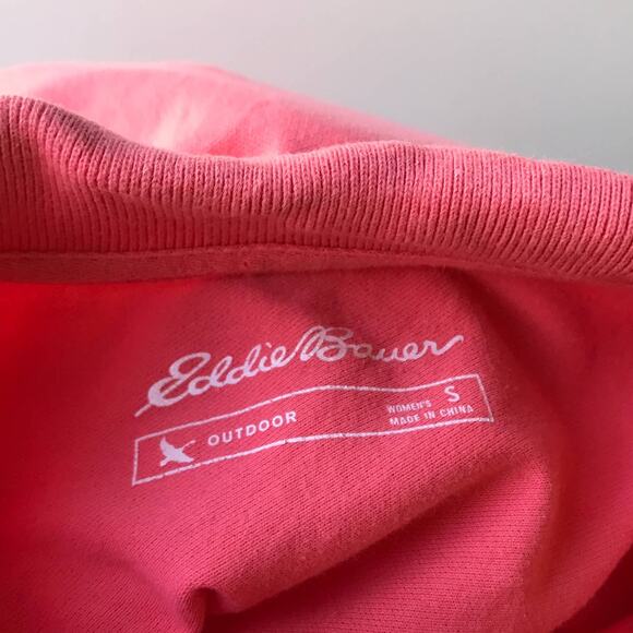 Eddie Bauer Long Sleeve Button Placket Pink Top - Picture 8 of 9